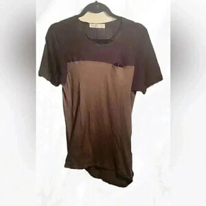 Sacai Luck casual lightweight scoop neck navy blue green short sleeve tshirt 4